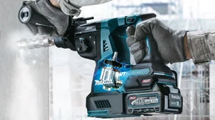 Makita akumulatorowa młotowiertarka SDS+, 40V max Li-Ion, seria XGT [HR004GZ01] + bluza na zamek z kapturem i logo XGT [R-0368] HR004GZ01 - Wiertarki - miniaturka - grafika 3