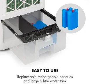 Klarstein IceWind, schładzacz powietrza, 450 m, 75 W, 12h-timer, pilot biały VTSA3-Ice Wind - Klimatory - miniaturka - grafika 6