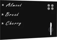 Tablice i flipcharty - vidaXL Ścienna tablica magnetyczna, szklana, czarna, 60 x 40 cm vidaXL - miniaturka - grafika 1