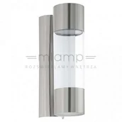 Lampy ścienne - Eglo Zewnętrzna LAMPA ścienna ROBLEDO 96013 elewacyjna OPRAWA kinkiet LED 7,4W ogrodowy tuba outdoor IP44 stal nierdzewna 96013 - miniaturka - grafika 1