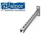 Akcesoria do wentylacji i klimatyzacji - Alnor Wspornik perforowany typu T, szyna (konsola) 30mm/30mm/15cm W-LDB-30-30-150 - miniaturka - grafika 1