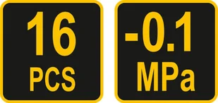 Vorel POMPKA PODCIŚNIENIOWA Z AKCESORIAMI 16 ELEMENTÓW - Narzędzia warsztatowe - miniaturka - grafika 4