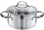 Garnki - Silit Pokrywa garnek 16 cm ok. 1,4L krawędź do wylewania szklany polerowana ze stali nierdzewnej do kuchenek indukcyjnych można myć w zmywarce 2101235620 - miniaturka - grafika 1