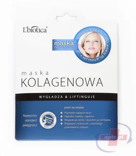 Lbiotica Kolagen Maska kolagenowa w postaci nasączonej tkaniny 1szt. - Maseczki do twarzy Lbiotica Kolagen Maska kolagenowa w postaci nasączonej tkaniny 1szt. - Maseczki do twarzy - miniaturka - grafika 1