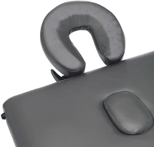 VidaXL Stół do masażu z 3 strefami, drewniana rama, antracyt, 186x68cm 110172         VidaXL - Stoły i łóżka do masażu - miniaturka - grafika 6