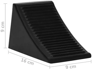 vidaXL Lumarko Kliny pod koła samochodu, 4 szt., 16x9x9 cm, gumowe 150990 - Pozostałe narzędzia ogrodowe - miniaturka - grafika 9