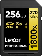 Karty pamięci - Lexar Karta pamięci SDXC 256GB 1800x 270MB/s) Professional - miniaturka - grafika 1