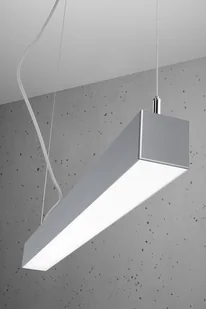 Thoro Nowatorska Lampa Wisząca PINNE 1450 ALUMINIUM Minimalistyczny Design Lampa Sufitowa Natynkowa Żyrandol Moduł LED Zimna Barwa Światła Oświetlenie do Salonu Nad Stół Sypialni Biura Oprawa THORO TH.088 - Lampy sufitowe - miniaturka - grafika 4