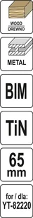 Yato BRZESZCZOT BIM-TIN DŁ 90MM SZE 65MM DLA YT-82220 - Brzeszczoty - miniaturka - grafika 5