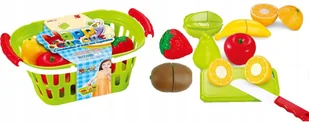 LT119 Koszyk Owoce Na Rzepy Do Krojenia Nóż Deska - Zabawki AGD - miniaturka - grafika 2
