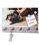 Wieszaki i stojaki - WIESZAK NA ODZIEŻ KLUCZE Z TABLICĄ MAGNETYCZNĄ 2 - miniaturka - grafika 1