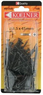 Koelner Wkręty fosfatowane samowiercące 3,5x9,5mm do skręcania profili, opakowanie 250 szt - Wkręty - miniaturka - grafika 2