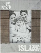 Ramki na zdjęcia - Eurofirany DR/Stone/RAM/02 Photo Frame, MDF, White, 17 x 22 x 2 cm DR/STONE/RAM/02 - miniaturka - grafika 1