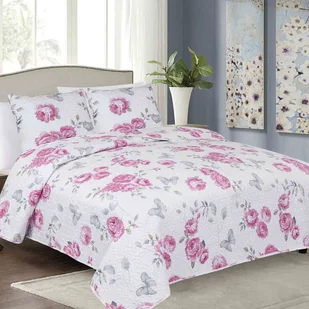 Euromat Dwustronna Narzuta TAVIRA F-2391 Calmia 220x240+2x40x40 12869 - Pościel - miniaturka - grafika 3