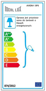 IDEAL LUX Lampa Wisząca Avion-1 Sp3 Azzurro 136325 Wys. 40,0 - 112,0 - Lampy sufitowe - miniaturka - grafika 3