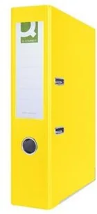 Q-CONNECT segregator Hero z szyną, PP, A4/75mm, żółty KF15996 - Segregatory - miniaturka - grafika 2