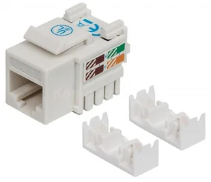 Keystone Moduł RJ45 Utp CAT6 Biały - Wtyczki i adaptery - miniaturka - grafika 4