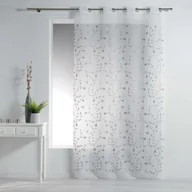 Firany - Douceur d'intérieur   Firana okienna na przelotkach PETIT FLEUR 140 x 240 cm kolor biało-szary 1626264 - miniaturka - grafika 1