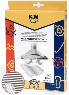 K&M Filtr FTŁ2 (2 szt.) - Filtry do okapów - miniaturka - grafika 2