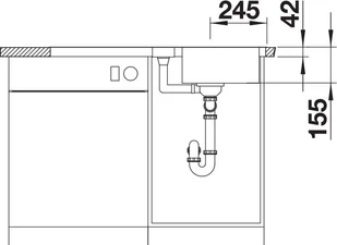 Blanco LANTOS 5S-IF 517281 - Zlewozmywaki - miniaturka - grafika 5