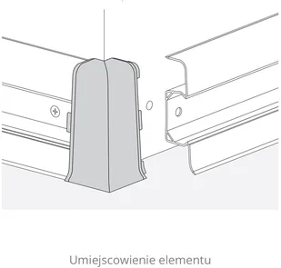 VOX Narożnik Esquero Biały 601/Narożnik Zewnętrzny/GAT 1 (30006971) - Panele podłogowe - miniaturka - grafika 2
