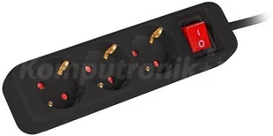 LANBERG Listwa przedluzacz 1.5m 3X230v c PS0-03F-0150-BK - Listwy zasilające - miniaturka - grafika 3