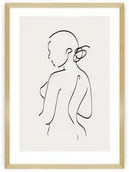 Plakaty - Dekoria Dekoria Plakat Body Line I 70 x 100 cm Ramka Złota 223H-000-40 - miniaturka - grafika 1