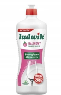 Ludwik Płyn do mycia naczyń Malinowy 900ml - Płyny do naczyń - miniaturka - grafika 2