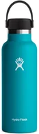 Butelki termiczne - Hydro Flask Hydro Flask Standard Mouth Butelka z korkiem Standard Flex 532ml, turkusowy  2022 Termosy S18SX454 - miniaturka - grafika 1