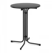 Wyposażenie lokali gastronomicznych - Royal Catering Stolik barowy - czarny - składany - 80 cm - 110 cm CATERING 10011469 RC-BIS80FB - miniaturka - grafika 1