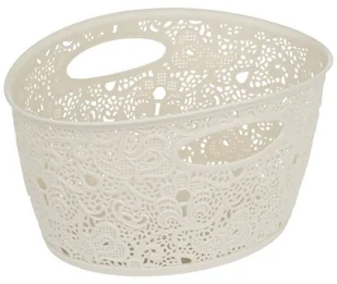 Curver VICTORIA pojemnik, koszyk kremowy 219129 - Kosze na bieliznę - miniaturka - grafika 3
