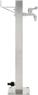 vidaXL Kran ogrodowy na słupku, stal nierdzewna, kwadratowy, 65 cm vidaXL - Inne akcesoria do nawadniania - miniaturka - grafika 2
