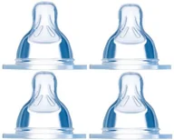 Smoczki do butelek - Mam Smoczek rozmiar 1 + 2 w zestawie 4 szt. , Smoczek do butelek (prędkość przepływu powoli + średni), miękki Smoczek pasuje do wszystkich butelek i trenerów, od urodzenia - miniaturka - grafika 1