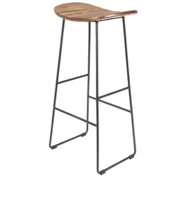 White Label Living Stołek barowy TANGLE naturalny 1500076 - Taborety i hokery - miniaturka - grafika 4