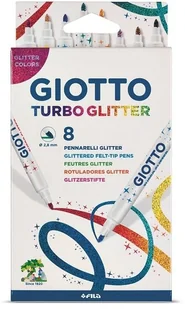 Giotto Flamastry Turbo Glitter 8 sztuk Fila - Przybory szkolne - miniaturka - grafika 2
