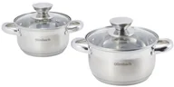 Zestawy garnków i patelni - Ofenbach Podstawowy zestaw komplet garnków ze stali gaz indukcja 4el. 100003 - miniaturka - grafika 1