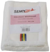 Miotły, szufle, mopy - SemyTop semy Top mikrowłókno mop do mycia, biała 50 cm, 5er Pack (5 X 1 sztuki) ST-1210 - miniaturka - grafika 1