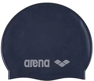 Pływanie - Arena Dzieci czepek pływacki Classic Silicone Jr granatowa 9167071 - miniaturka - grafika 1