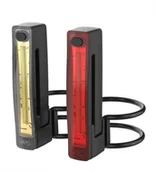 Lampki rowerowe - Knog Zestaw lampek Plus czarny / Moc światła: 20 lm 40 lm / Montaż: przód tył 12144 - miniaturka - grafika 1