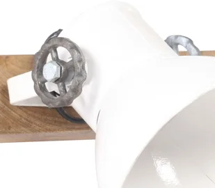 VidaXL Industrialna lampa ścienna, biała, 45x25 cm, E27 320518  VidaXL - Lampy sufitowe - miniaturka - grafika 7