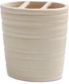 Kubki na szczoteczki do zębów - AWD Interior Kubek na szczoteczki Milos kremowy - miniaturka - grafika 1