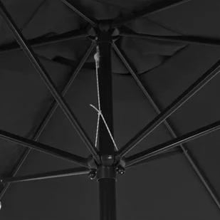 vidaXL Parasol ogrodowy na metalowym słupku, 300 x 200 cm, antracytowy vidaXL - Parasole ogrodowe - miniaturka - grafika 2