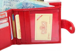 Wilmar (PL) Portfel Damski (PL) 10 cm Klamra Skóra Włoska WIL_P10 10 x 9 x 2 [cm] - Portfele - miniaturka - grafika 8