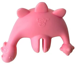 Smily Mia Słomki wielorazowe + uchwyt Dinozaur Róż - Sztućce dla dzieci - miniaturka - grafika 2