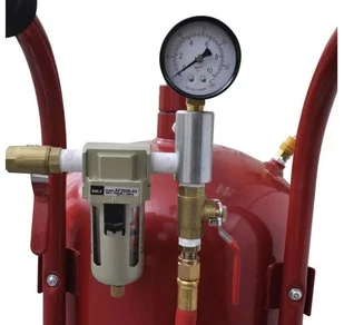 215 APTUT Piaskarka syfonowa mobilna 58 dysz maska lejek wymiary zbiornika 76 L ciśnienie pracy 4,1 do max 9,4 bara) 21577603 77603-uniw - Pozostałe narzędzia pneumatyczne - miniaturka - grafika 3