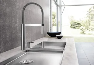 Blanco CULINA-S DUO stal szlachetna matowa 519784 - Baterie kuchenne - miniaturka - grafika 2