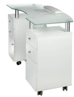 Beauty System Stolik do manicure z pochłaniaczem BD-3453+P BIAŁY BD-3453+P WHITE - Stoliki do manicure - miniaturka - grafika 3