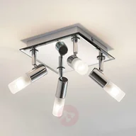 Lampy sufitowe - LINDBY Łazienkowa lampa sufitowa Zela, 4-pkt., 32 x 32 cm - miniaturka - grafika 1