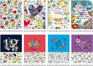 Notatnik ozdobny 105x165/120K krat/lini/gładk FREH - Szkolne artykuły papiernicze - miniaturka - grafika 2