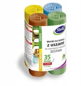 Worki na śmieci - Stella Zestaw Worków z uszami do segregacji 35L x4 - miniaturka - grafika 1